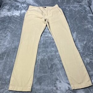7 For All Mankind Chino Pants Mens 31x31 Khaki Go To Chino Stretch Casual Preppy